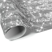 Silver Glitter kerstbomen Holiday Cadeaupapier (Rol Hoek)