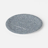 Silver Glitter kerstfeestdag Borden Papieren Bordje (Gekanteld)