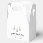 Silver Glitter Kerstmis Bedankdoosjes (Geopend)