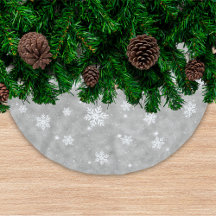 Silver Glitter-kerststerren Snowflakes-patroon