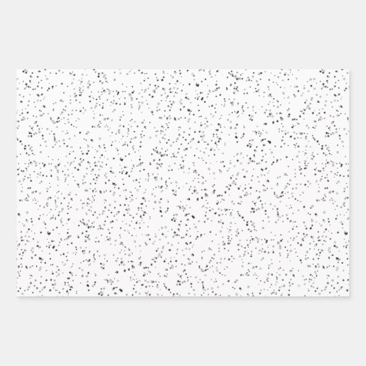 Silver Glitter Kijk Inpakpapier Vel (Voorkant 3)