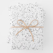 Silver Glitter Kijk Inpakpapier Vel (In situ)