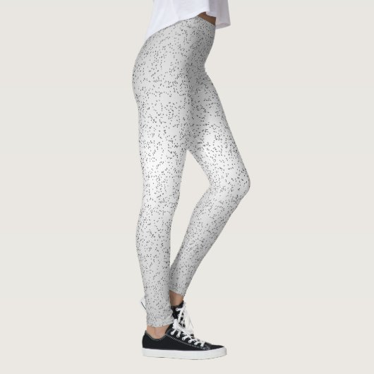 Silver Glitter Kijk Leggings (Rechts)