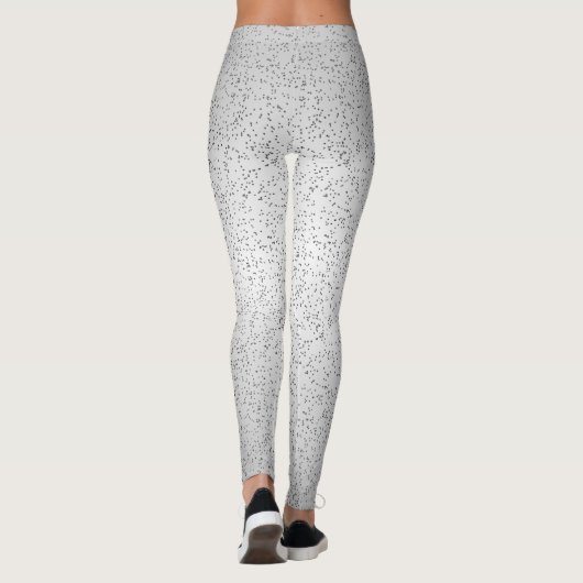 Silver Glitter Kijk Leggings (Achterkant)