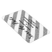 Silver Glitter Kijk Stripes sparen de Magnet van d Magneet (Rechterzijde)