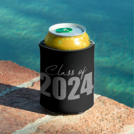 Silver Glitter Klasse van 2024 Blikjeskoeler