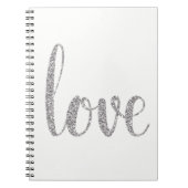 Silver glitter-laptop notitieboek (Voorkant)