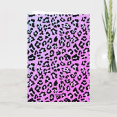 Silver Glitter Leopard Animal Print 30e verjaardag Kaart (Achterkant)