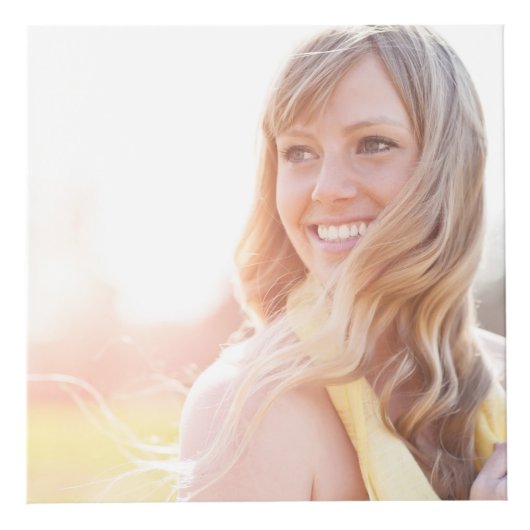 Silver Glitter Lichtroze Folie Mis XV Años Foto Kubus (Rechts)