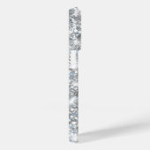 Silver Glitter Light Blue Glam Girly Signature Case-Mate iPhone Case (Achterkant / Rechts)