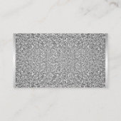 Silver Glitter Lijst Behuizing Kaart (Achterkant)