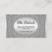 Silver Glitter Lijst Behuizing Kaart (Voorkant)