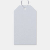 Silver Glitter Lijst Blue Bow doop Cadeaulabel (Achterkant)