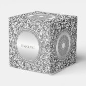 Silver Glitter Lijst Favor Box Bedankdoosjes (Achterkant)