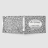 Silver Glitter Lijst Gastenboek (Volledig)