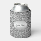 Silver Glitter Lijst Koelbox Blikjeskoeler (Blikje Voorkant)
