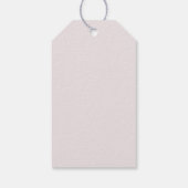 Silver Glitter Lijst Pink Bow doop Cadeaulabel (Achterkant)