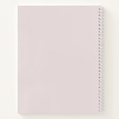 Silver Glitter Lijst Pink Bow doop gastenboek Notitieboek (Achterkant)