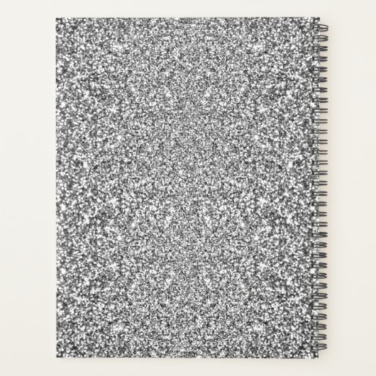 Silver Glitter Lijst Planner (Achterkant)