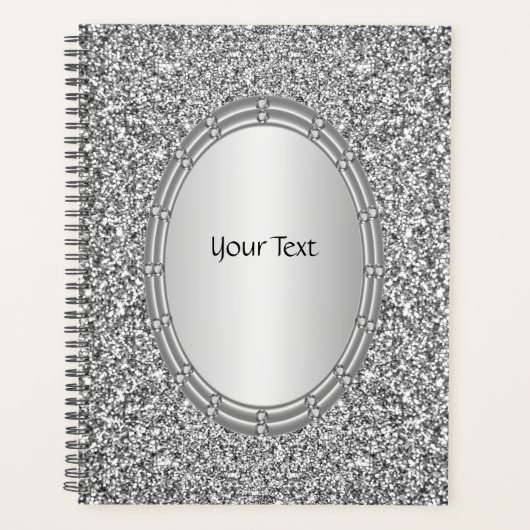 Silver Glitter Lijst Planner (Voorkant)