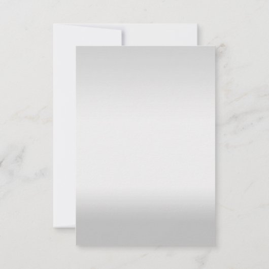 Silver Glitter Look Bruiloft RSVP Kaarten (Achterkant)