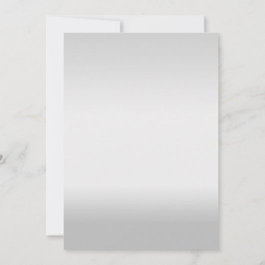 Silver Glitter Look Bruiloft uitnodigingen (Achterkant)