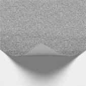 Silver Glitter look-like Pattern Cadeaupapier (Hoek)