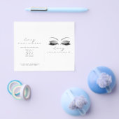 Silver Glitter Makeup Eye Lash Printers Logo Flyer (Enkel)