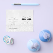 Silver Glitter Makeup Eye Lash Printers Logo Flyer (Enkel)