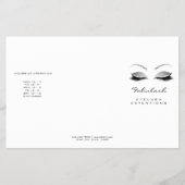Silver Glitter Makeup Eyes White Lash DL bijsluite Flyer (Voorkant)