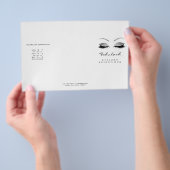 Silver Glitter Makeup Eyes White Lash DL bijsluite Flyer (Hand)