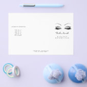 Silver Glitter Makeup Eyes White Lash DL bijsluite Flyer (Enkel)