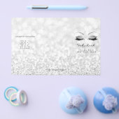 Silver Glitter Makeup Oyes Grey Lash DL 3 Flyer (Enkel)