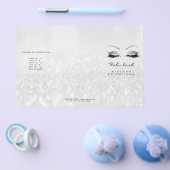 Silver Glitter Makeup Oyes Grey Lash DL Flyer (Enkel)