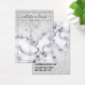 Silver Glitter Marble Ombre Earring Display Kaart (Bureau)