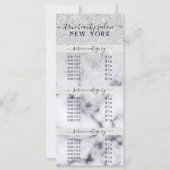 Silver Glitter Marble Ombre Salon Prijslijst (Voorkant)