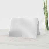 Silver Glitter Merry kerstfoto Wenskaart Kaart (Achterkant)