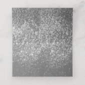 Silver Glitter met Golden Drip Plaatskaartje (Binnenkant ongevouwen)