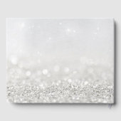 Silver Glitter met Graduation Cap and Diploma Gastenboek (Achterkant)