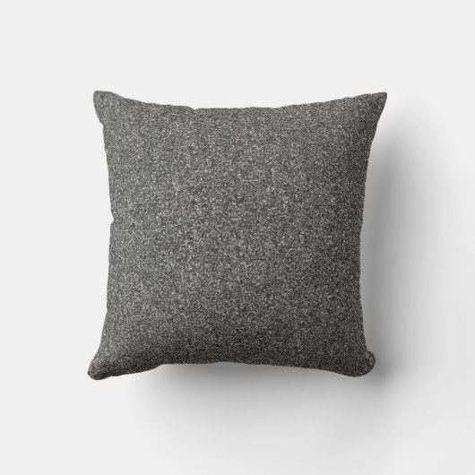 Silver Glitter Metallic Scatter Throw Cushion Kussen (Achterkant)