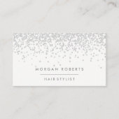 Silver Glitter Modern Grey alle beroepen Visitekaartje (Voorkant)