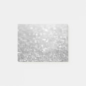 Silver Glitter Modern Post-it® Notes (Voorkant)