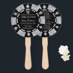Silver Glitter Monogram Poker Chip Casino Wedding Handwaaier<br><div class="desc">Viel in stijl met deze stijlvolle en zeer trendy trouwprogramma's. Dit ontwerp is gemakkelijk te personaliseren met uw speciale gebeurtenisformulering en uw gasten zullen enthousiast zijn wanneer zij deze geweldige programma's zien.</div>