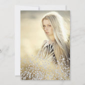 Silver glitter navy foto sparkles tiara Sweet 16 Kaart (Achterkant)