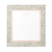 Silver Glitter Notitieblok (Voorkant)