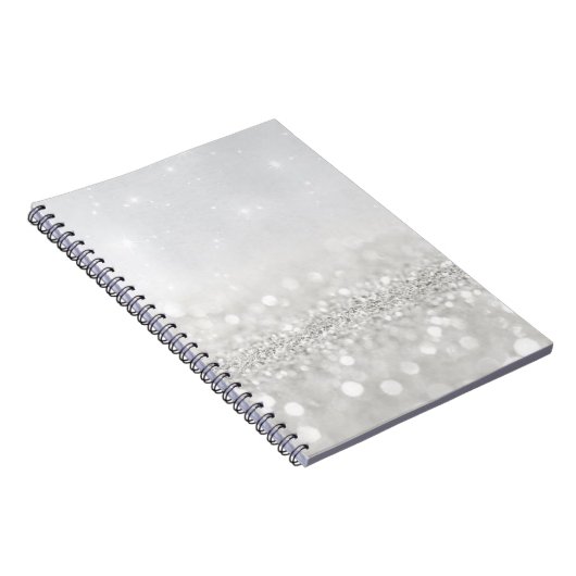 Silver Glitter Notitieboek (Rechterzijde)