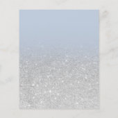 Silver glitter ombre dusty blue budget bruiloft (Achterkant)