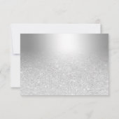 Silver glitter ombre metallic folie bedankt (Achterkant)