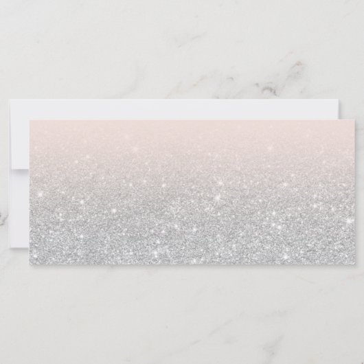 Silver glitter ombre roze gift certificate logo (Achterkant)