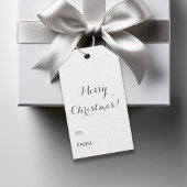 Silver Glitter Pattern Kijk-like Deer Head Cadeaulabel